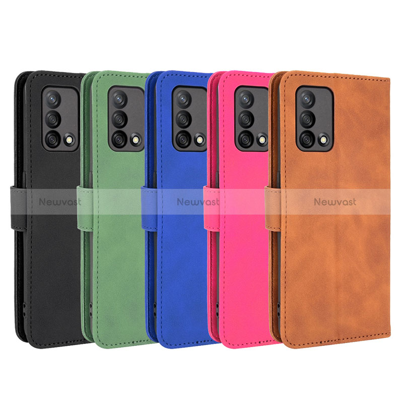 Leather Case Stands Flip Cover Holder L01Z for Oppo F19s