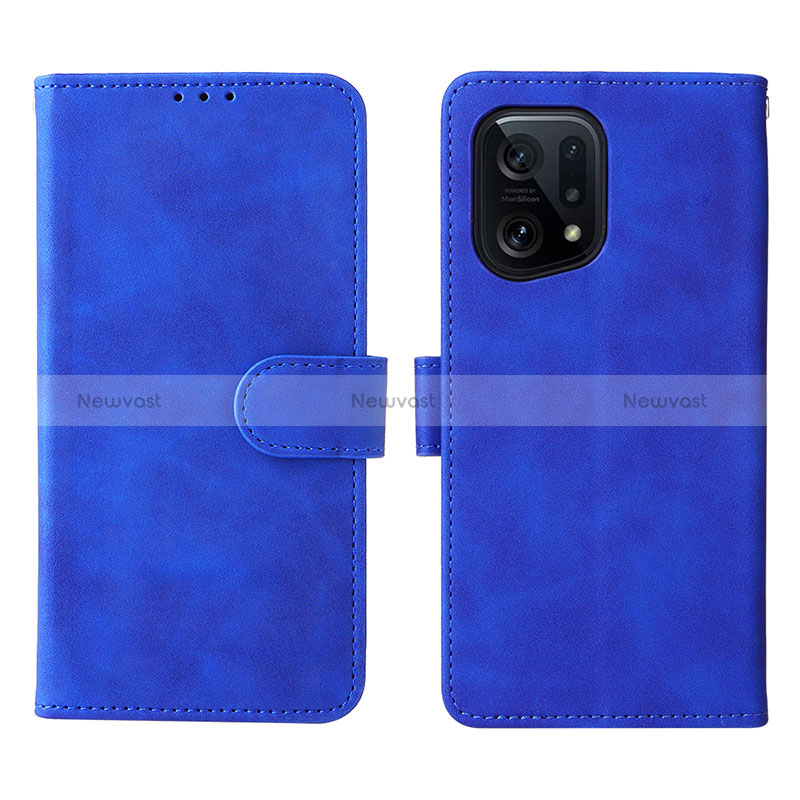 Leather Case Stands Flip Cover Holder L01Z for Oppo Find X5 5G