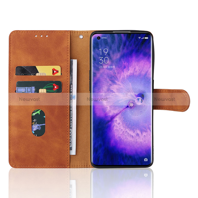 Leather Case Stands Flip Cover Holder L01Z for Oppo Find X5 5G