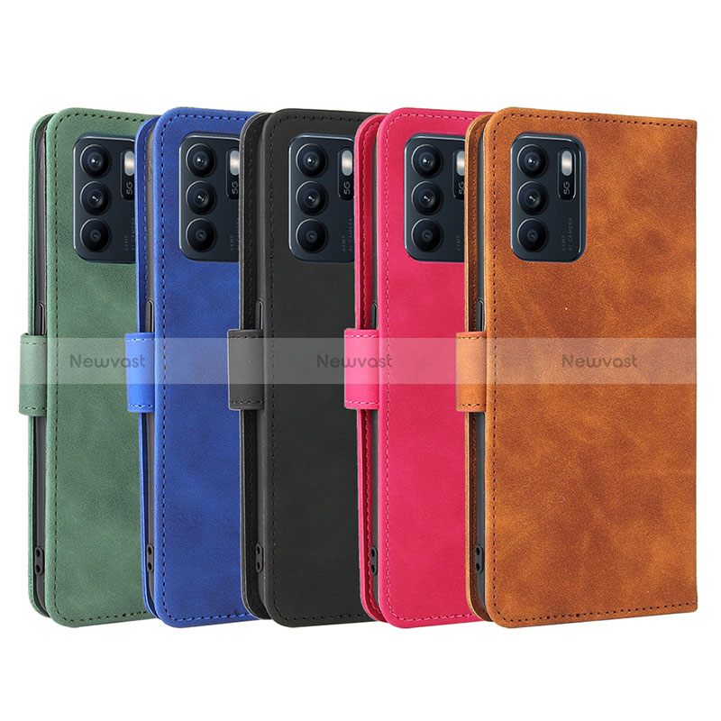 Leather Case Stands Flip Cover Holder L01Z for Oppo Reno6 Z 5G