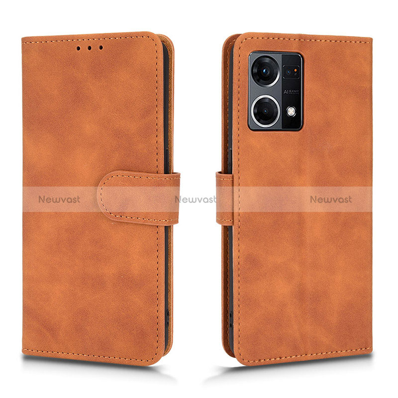 Leather Case Stands Flip Cover Holder L01Z for Oppo Reno8 4G