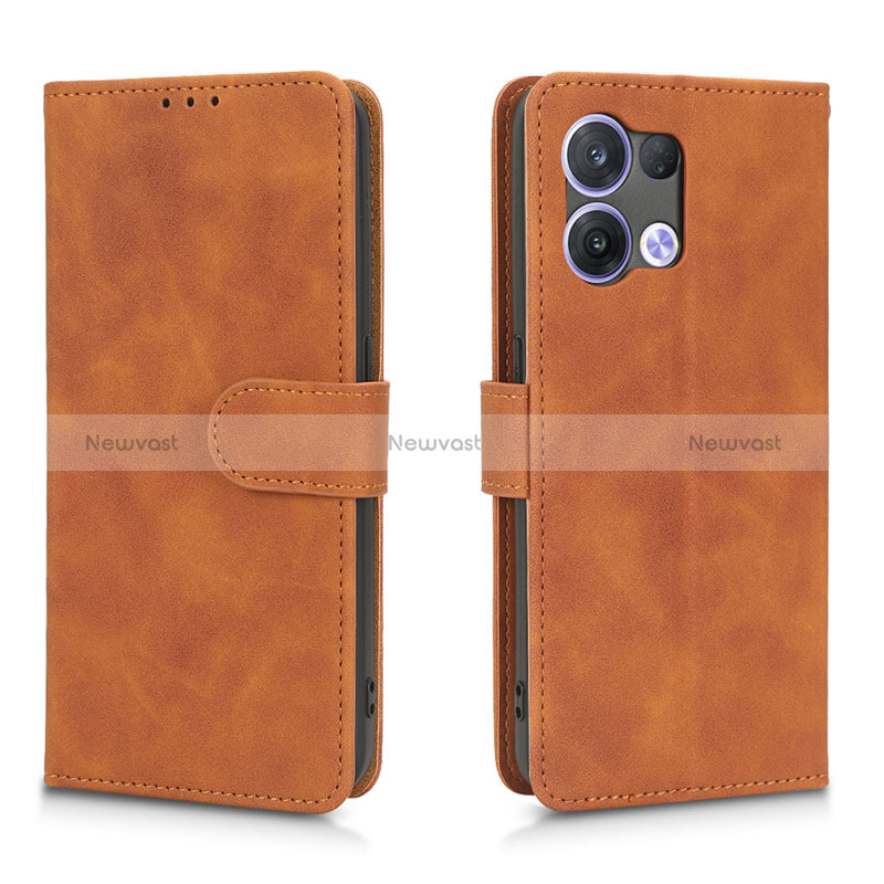 Leather Case Stands Flip Cover Holder L01Z for Oppo Reno8 5G