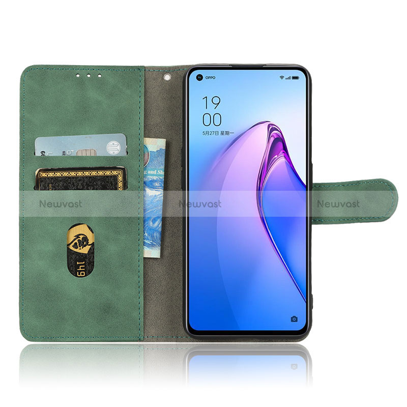 Leather Case Stands Flip Cover Holder L01Z for Oppo Reno9 Pro 5G