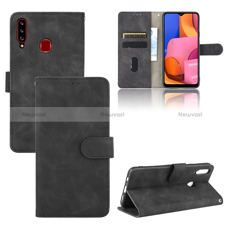 Leather Case Stands Flip Cover Holder L01Z for Samsung Galaxy A20s