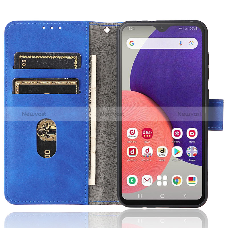 Leather Case Stands Flip Cover Holder L01Z for Samsung Galaxy A22 5G SC-56B