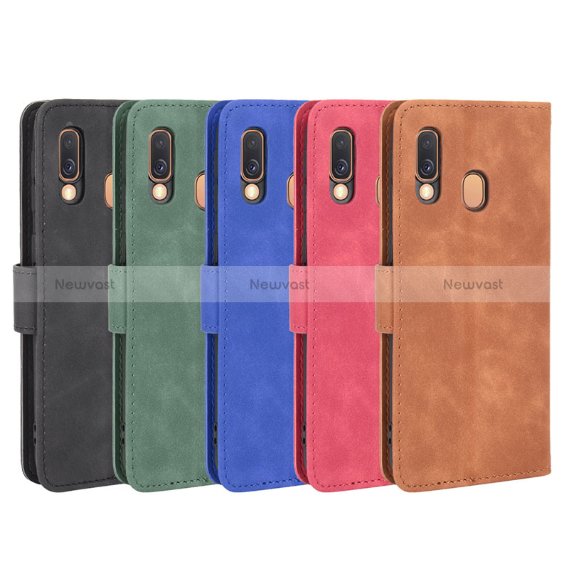 Leather Case Stands Flip Cover Holder L01Z for Samsung Galaxy A40