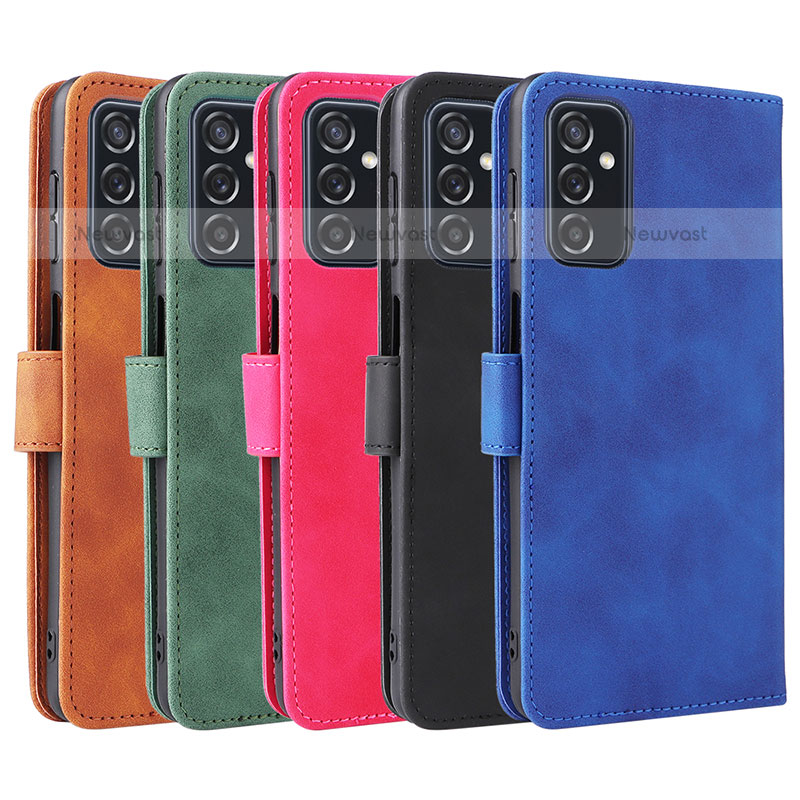 Leather Case Stands Flip Cover Holder L01Z for Samsung Galaxy M52 5G