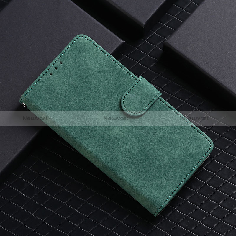 Leather Case Stands Flip Cover Holder L01Z for Samsung Galaxy S10 Lite Green
