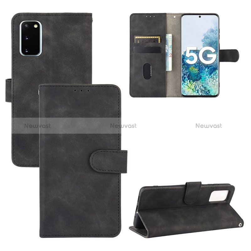 Leather Case Stands Flip Cover Holder L01Z for Samsung Galaxy S20 FE 4G