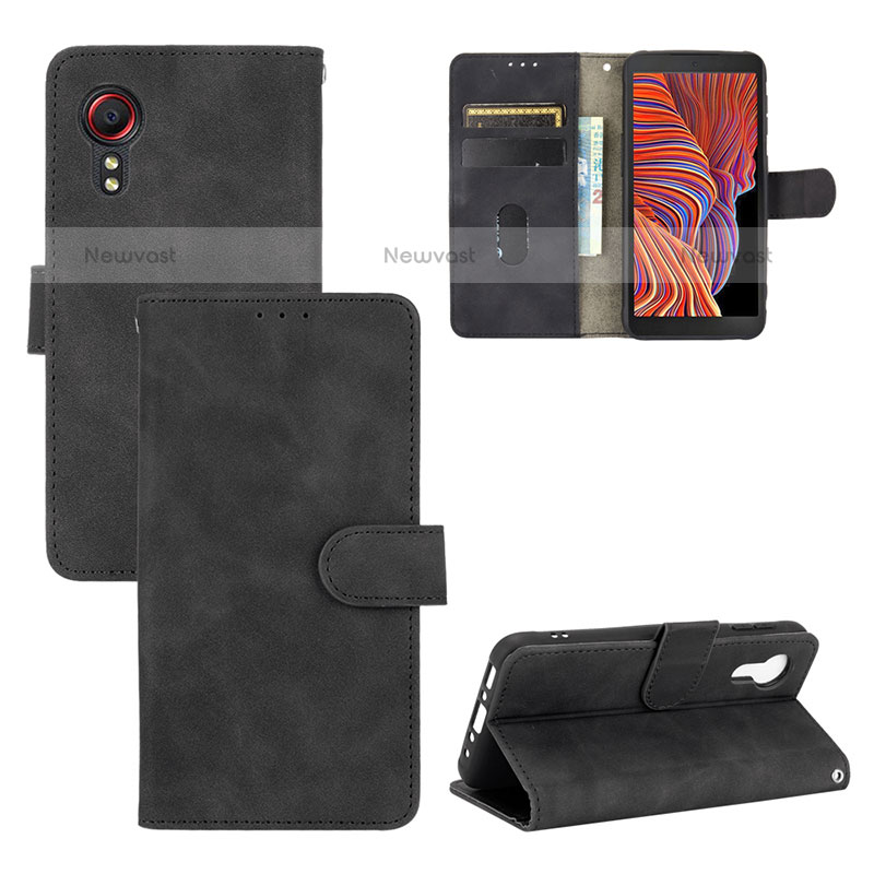 Leather Case Stands Flip Cover Holder L01Z for Samsung Galaxy XCover 5 SM-G525F