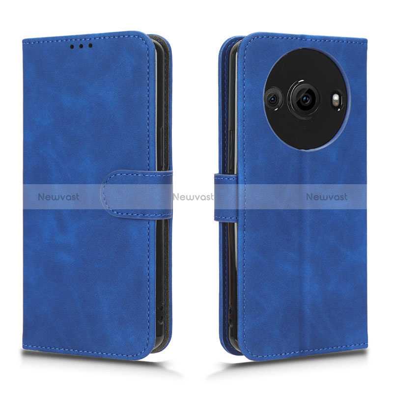 Leather Case Stands Flip Cover Holder L01Z for Sharp Aquos R8 Pro
