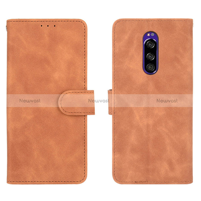 Leather Case Stands Flip Cover Holder L01Z for Sony Xperia 1