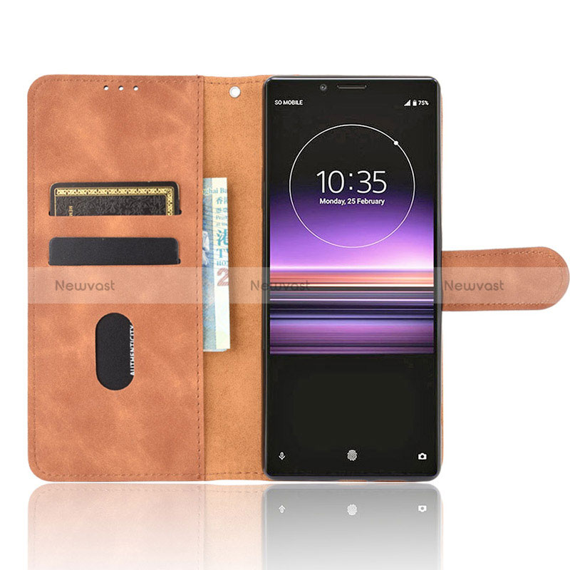 Leather Case Stands Flip Cover Holder L01Z for Sony Xperia 1