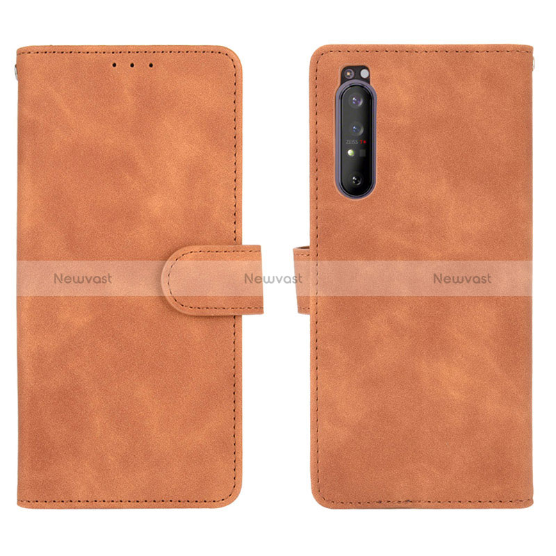 Leather Case Stands Flip Cover Holder L01Z for Sony Xperia 1 II