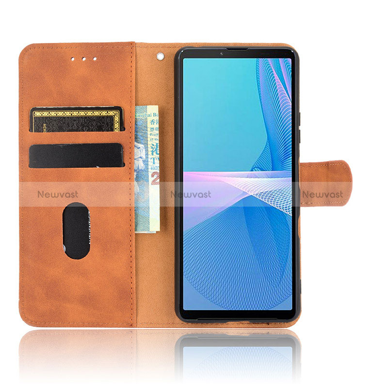 Leather Case Stands Flip Cover Holder L01Z for Sony Xperia 10 III