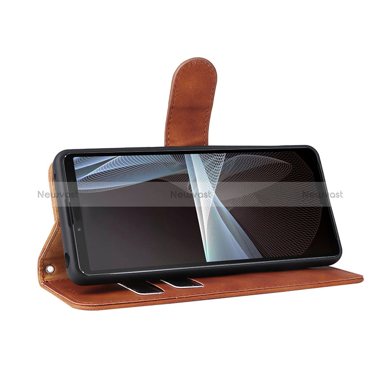 Leather Case Stands Flip Cover Holder L01Z for Sony Xperia 10 IV