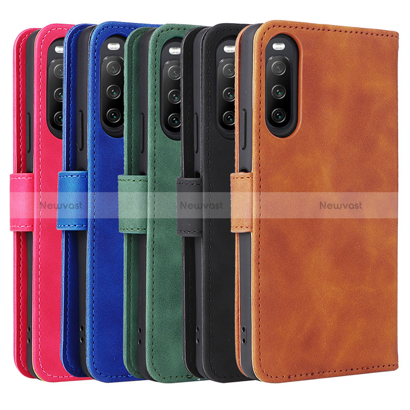 Leather Case Stands Flip Cover Holder L01Z for Sony Xperia 10 IV