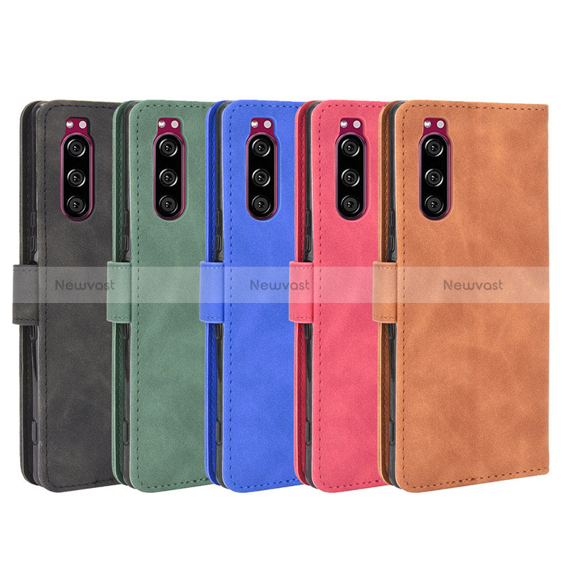 Leather Case Stands Flip Cover Holder L01Z for Sony Xperia 5 II