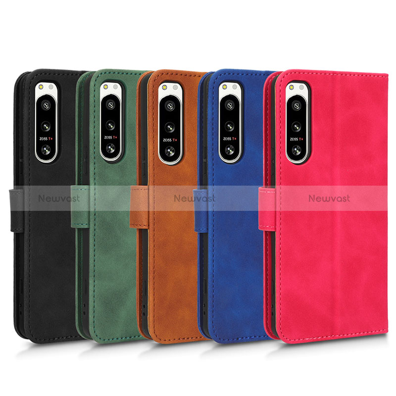 Leather Case Stands Flip Cover Holder L01Z for Sony Xperia 5 IV