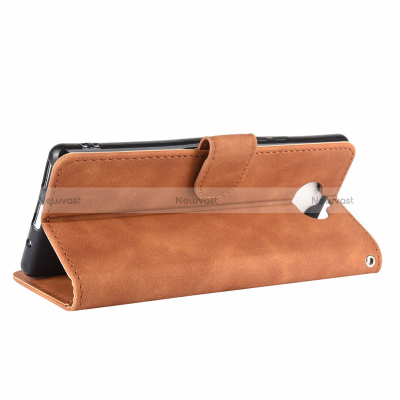 Leather Case Stands Flip Cover Holder L01Z for Sony Xperia 8