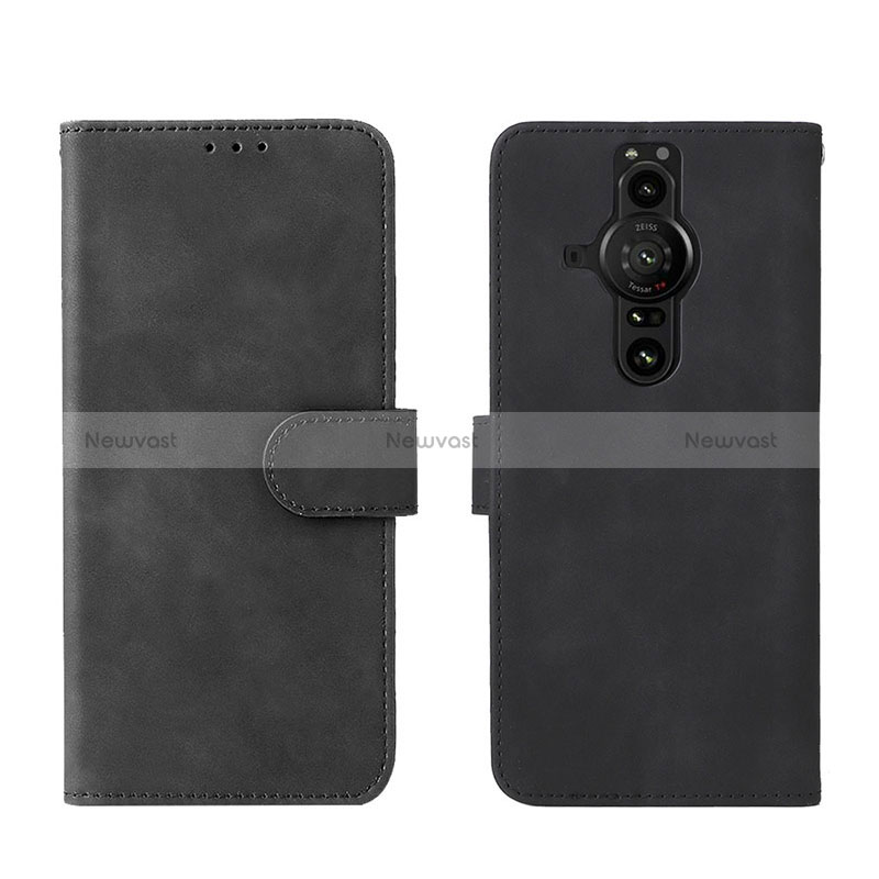 Leather Case Stands Flip Cover Holder L01Z for Sony Xperia PRO-I