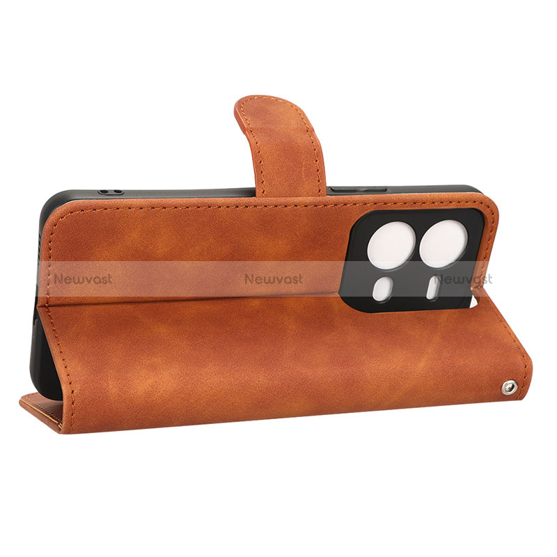 Leather Case Stands Flip Cover Holder L01Z for Vivo X80 Lite 5G