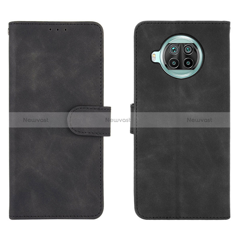 Leather Case Stands Flip Cover Holder L01Z for Xiaomi Mi 10T Lite 5G Black