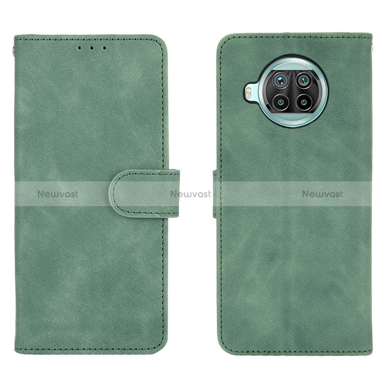 Leather Case Stands Flip Cover Holder L01Z for Xiaomi Mi 10T Lite 5G Green