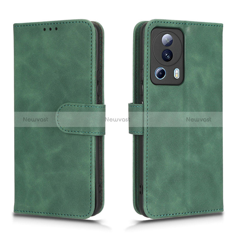 Leather Case Stands Flip Cover Holder L01Z for Xiaomi Mi 12 Lite NE 5G Green