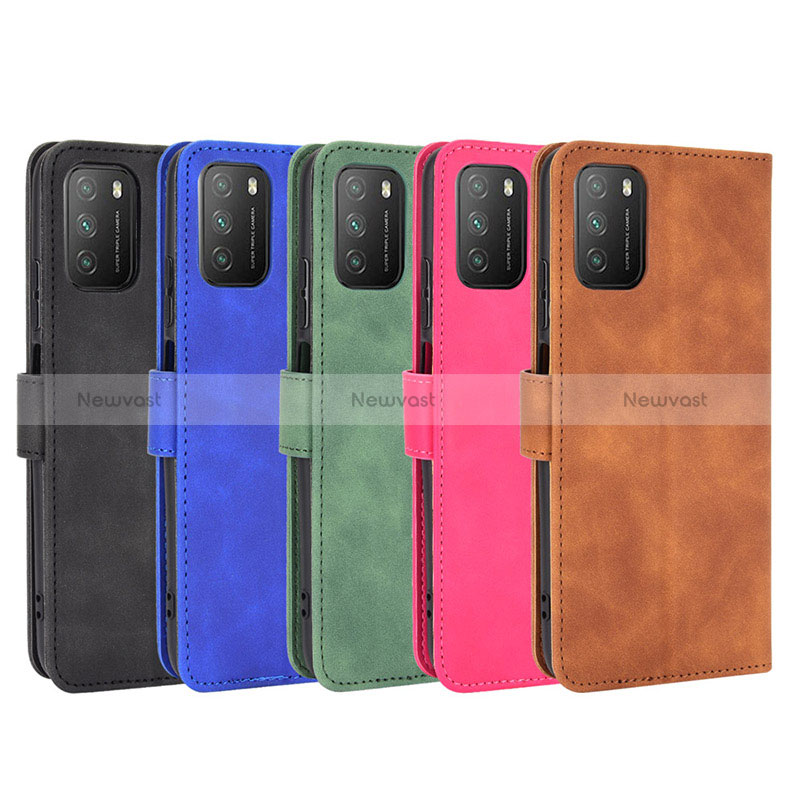 Leather Case Stands Flip Cover Holder L01Z for Xiaomi Poco M3