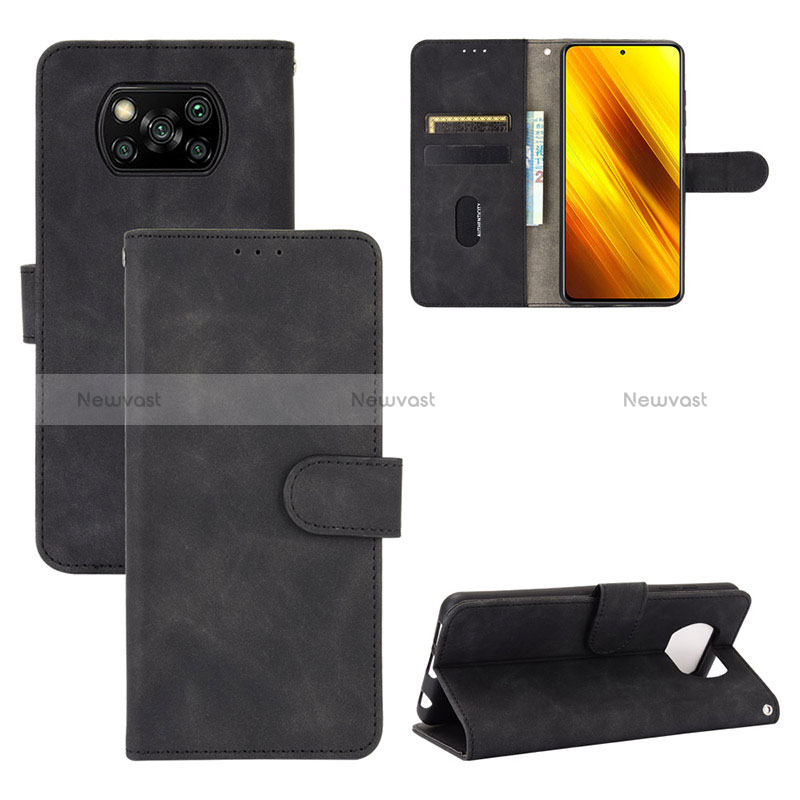 Leather Case Stands Flip Cover Holder L01Z for Xiaomi Poco X3 Pro