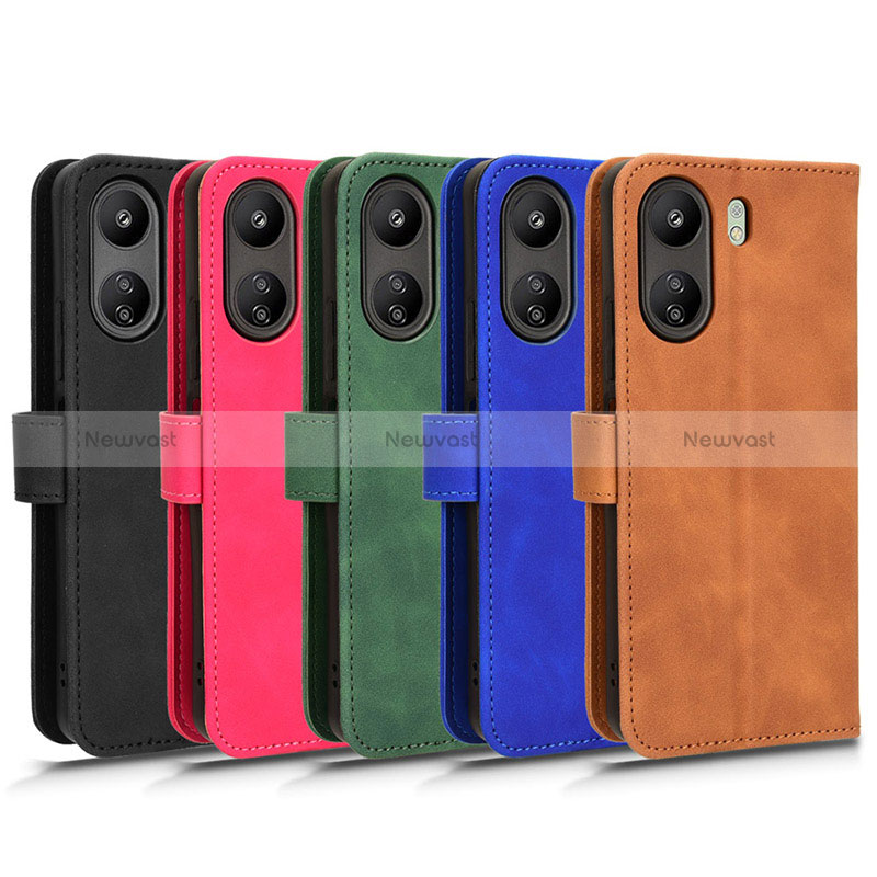 Leather Case Stands Flip Cover Holder L01Z for Xiaomi Redmi 13C
