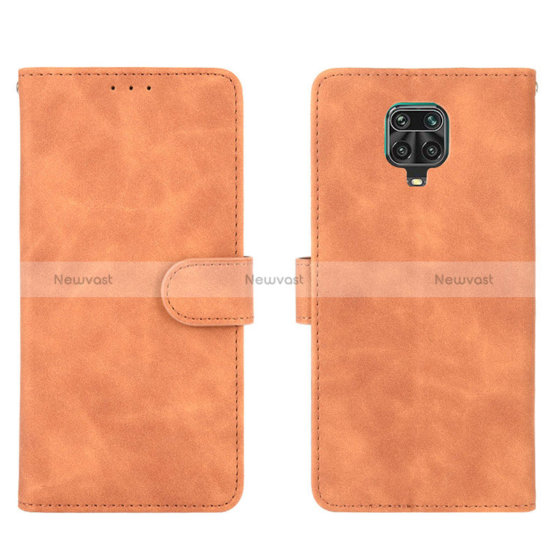 Leather Case Stands Flip Cover Holder L01Z for Xiaomi Redmi Note 9 Pro