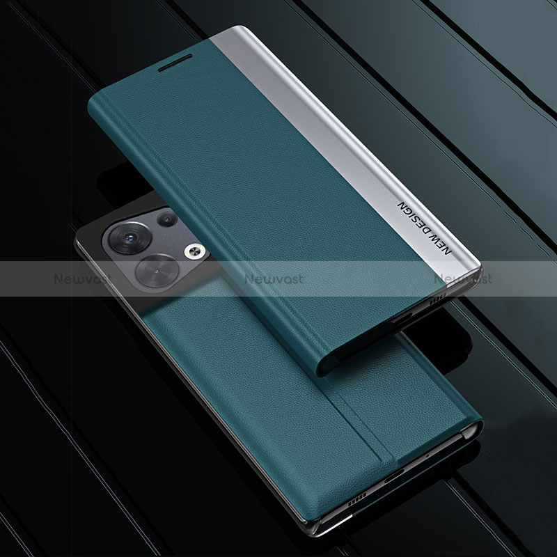 Leather Case Stands Flip Cover Holder L02 for Oppo Reno9 5G