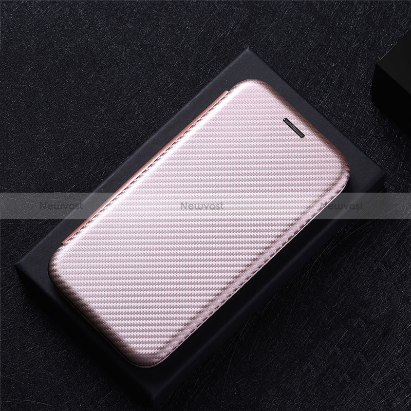 Leather Case Stands Flip Cover Holder L02Z for Huawei Honor X5 Rose Gold