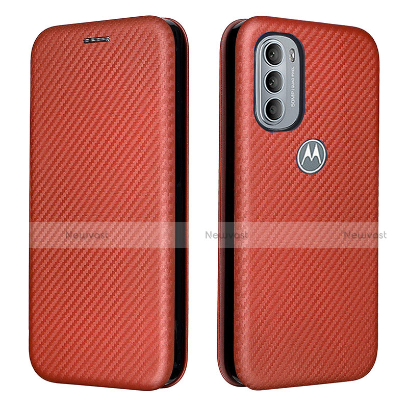 Leather Case Stands Flip Cover Holder L02Z for Motorola Moto G41