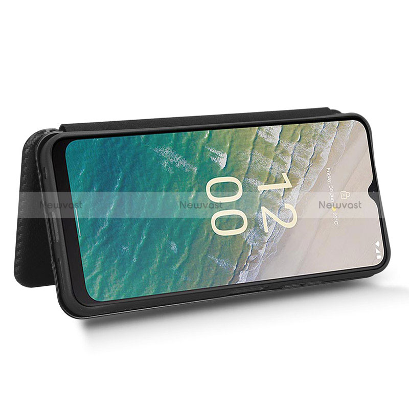 Leather Case Stands Flip Cover Holder L02Z for Nokia C32