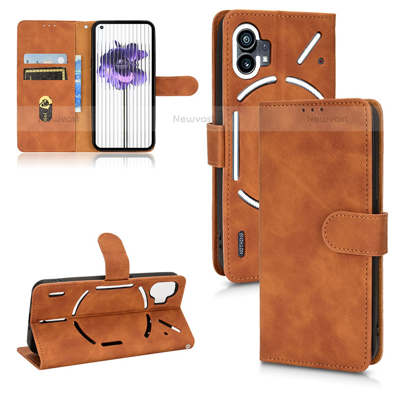 Leather Case Stands Flip Cover Holder L02Z for Nothing Phone 1