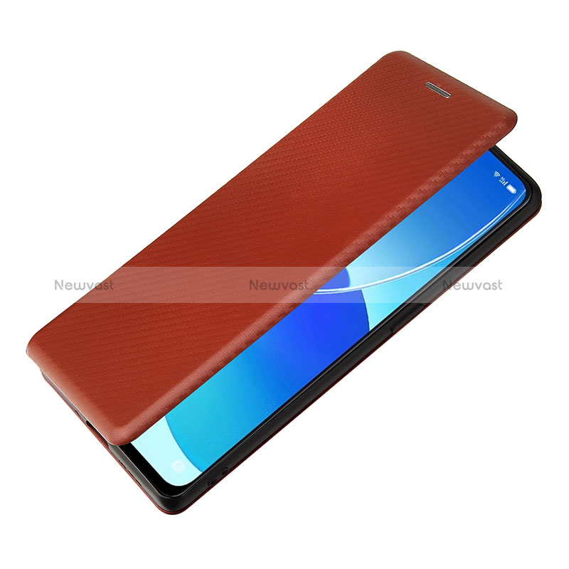 Leather Case Stands Flip Cover Holder L02Z for Oppo Reno6 Pro+ Plus 5G