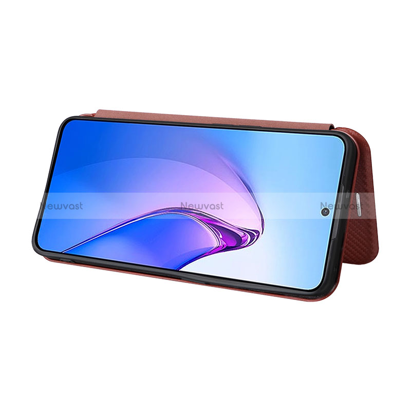 Leather Case Stands Flip Cover Holder L02Z for Oppo Reno8 Pro 5G