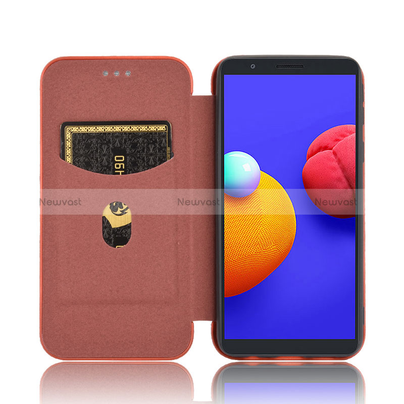 Leather Case Stands Flip Cover Holder L02Z for Samsung Galaxy A01 Core