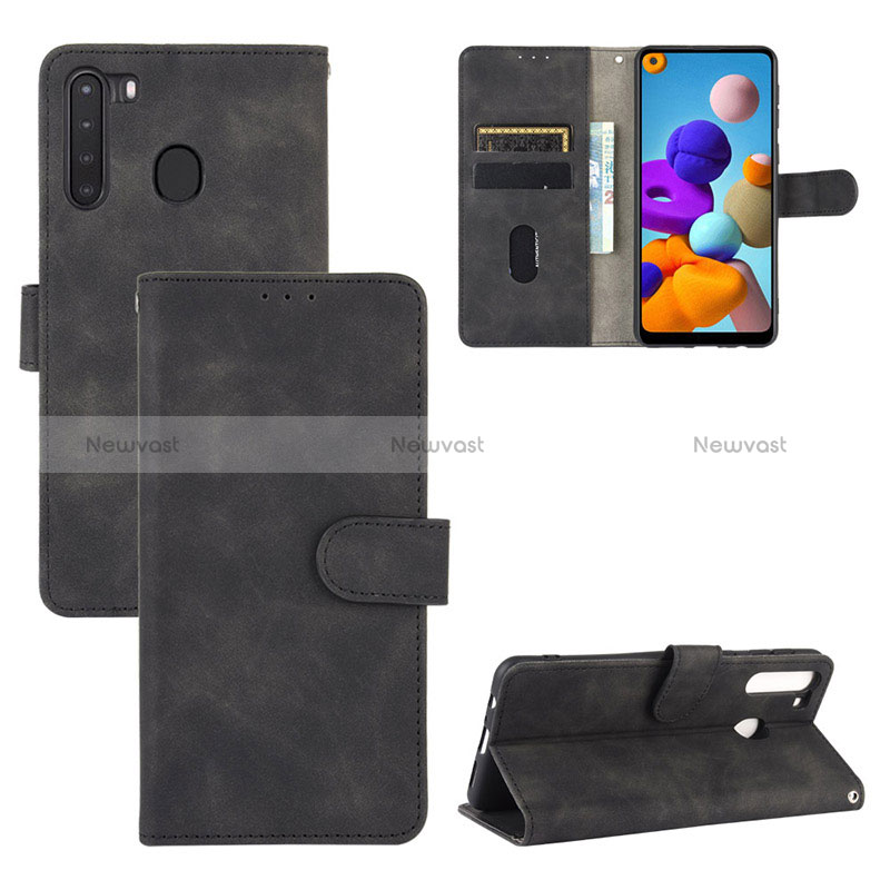 Leather Case Stands Flip Cover Holder L02Z for Samsung Galaxy A21