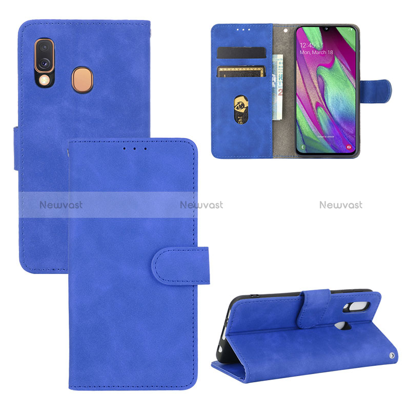 Leather Case Stands Flip Cover Holder L02Z for Samsung Galaxy A40