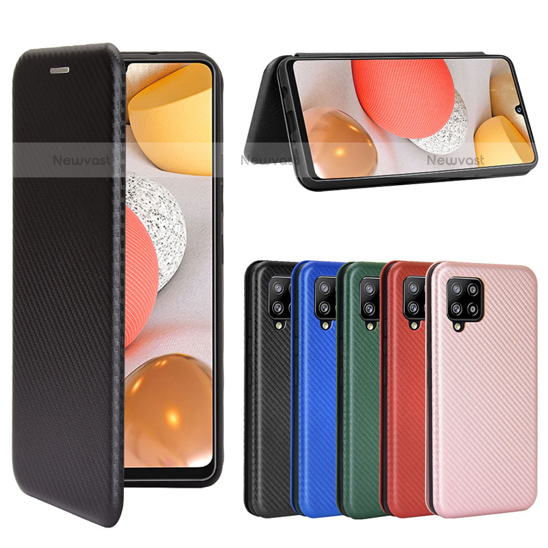 Leather Case Stands Flip Cover Holder L02Z for Samsung Galaxy A42 5G