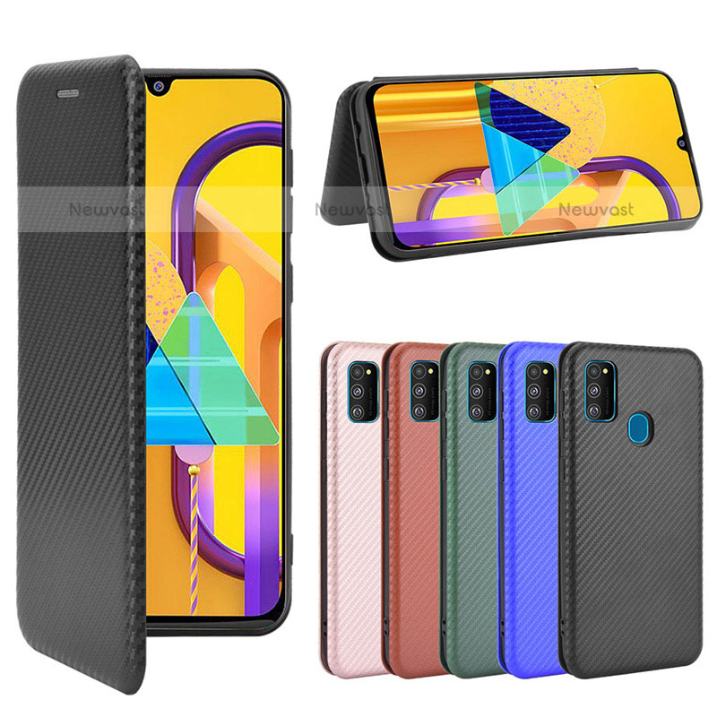 Leather Case Stands Flip Cover Holder L02Z for Samsung Galaxy M30s