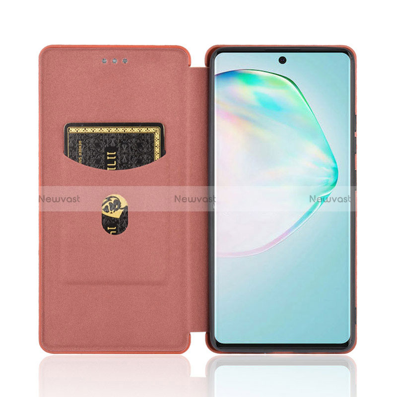 Leather Case Stands Flip Cover Holder L02Z for Samsung Galaxy S10 Lite