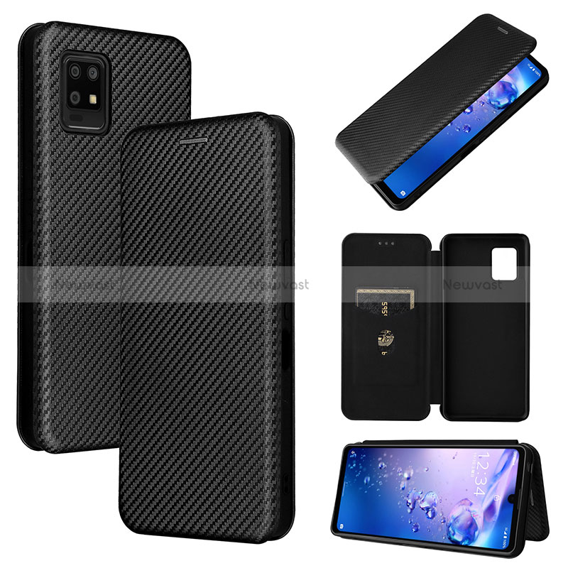 Leather Case Stands Flip Cover Holder L02Z for Sharp Aquos Zero6
