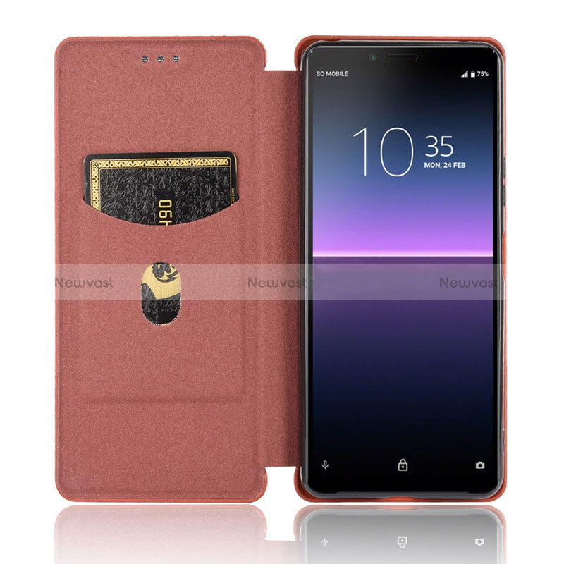 Leather Case Stands Flip Cover Holder L02Z for Sony Xperia 10 II