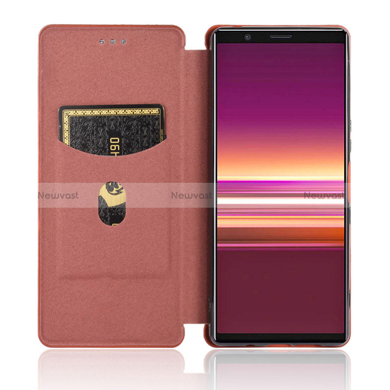 Leather Case Stands Flip Cover Holder L02Z for Sony Xperia 5