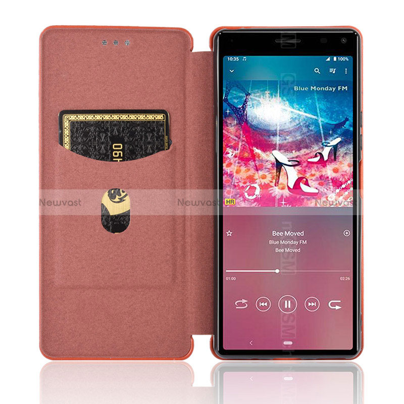 Leather Case Stands Flip Cover Holder L02Z for Sony Xperia 8